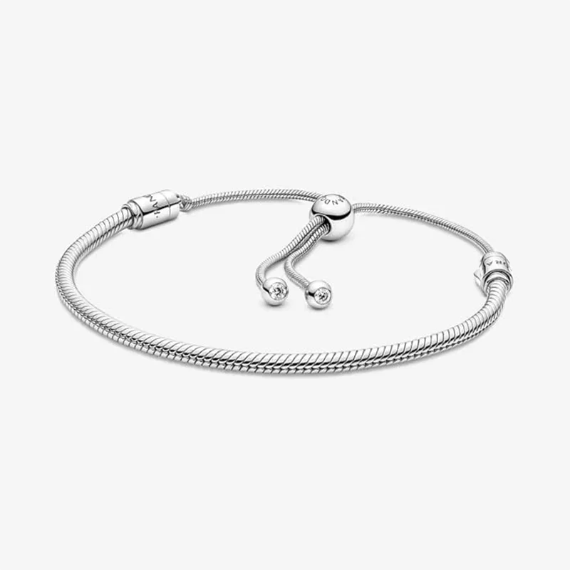 Pulseira de liga feminina com corrente de cobra Pandora